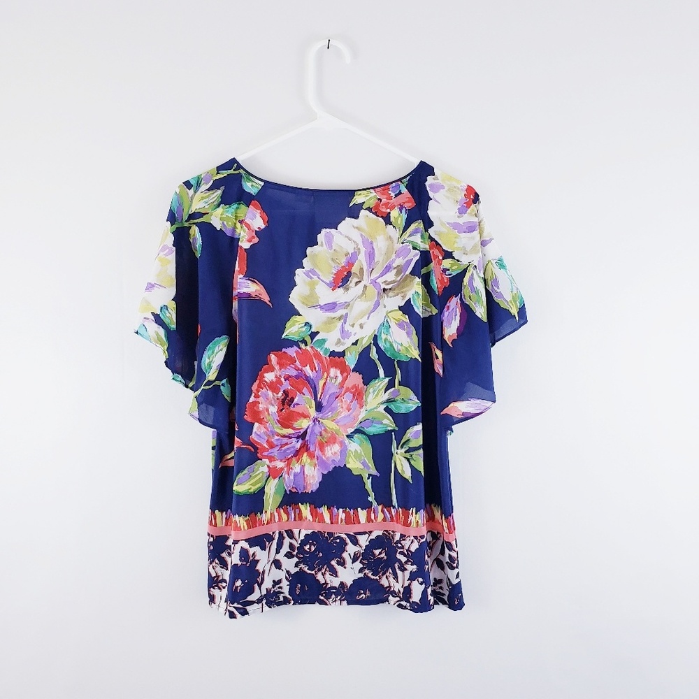 🚫SOLD🚫 Anthro Maeve Silk Gardenia Blouse - Picture 3 of 5